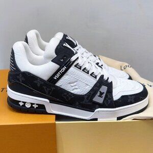 Louis Vuitton Black and White Sneakers